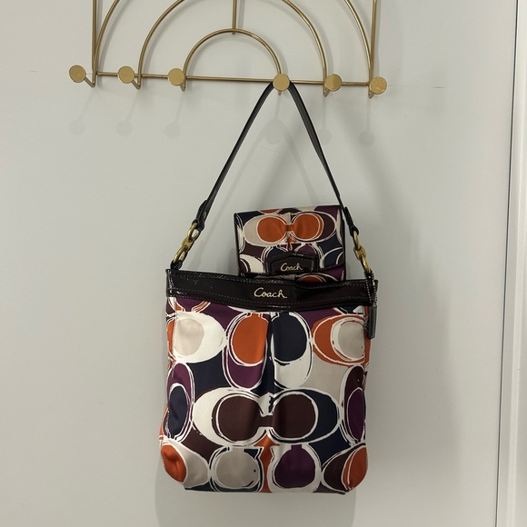 Coach Handbags - Coach Satin Purse And Matching Wallet